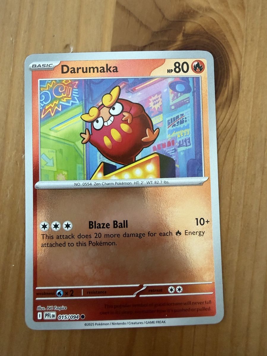 Pokémon Carte collezionabili: Darumaka (PFL015) – Nuovo (secondo la descrizione) da Vevey venduto da Matx