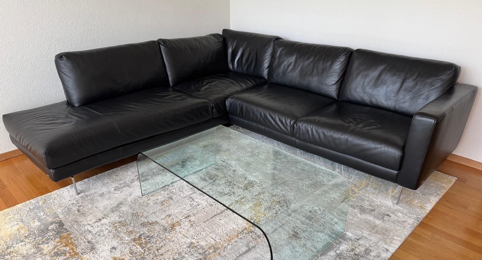 Koinor Divani: Elegantes Leder-Ecksofa – Usato da Zürich venduto da 2unlimited