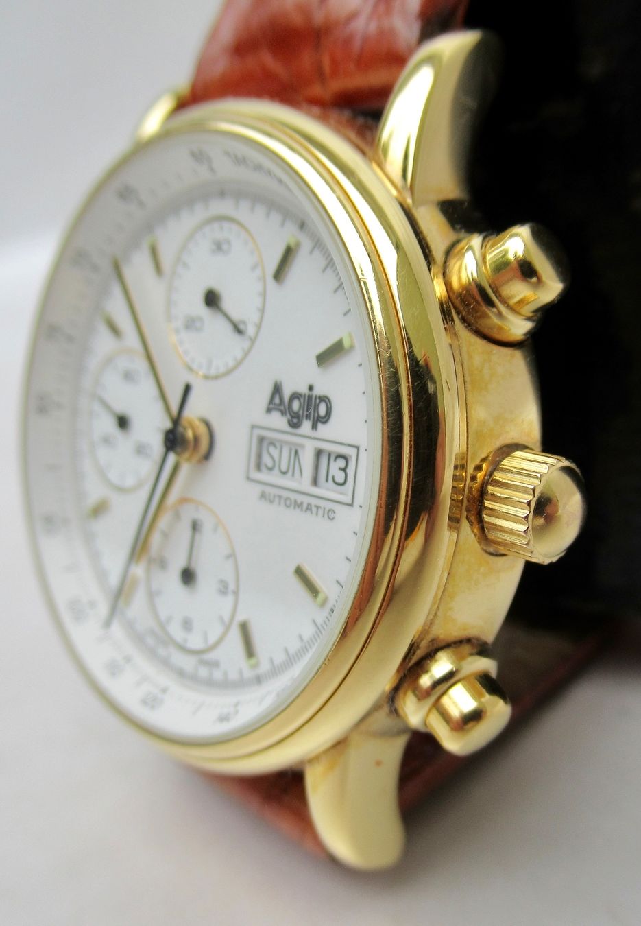 Orologi: Uhr Agip Automatic Vergoldet – Usato da Bern venduto da Colligentes 2