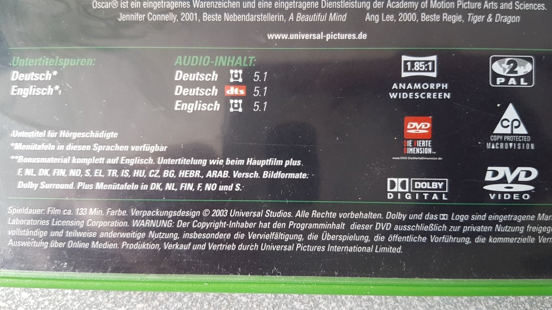 Tutti i DVDs: DVD Hulk – Usato da Oetwil am See venduto da fineli2 1