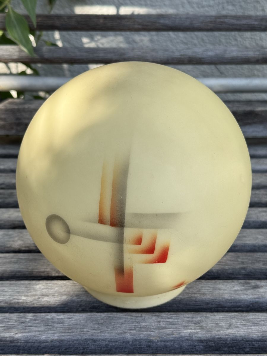 Lustres & lampes de plafonds: Antikes Lampenglas, Art Deco, grosse Version  – D'occasion à Affoltern am Albis par jonas1009