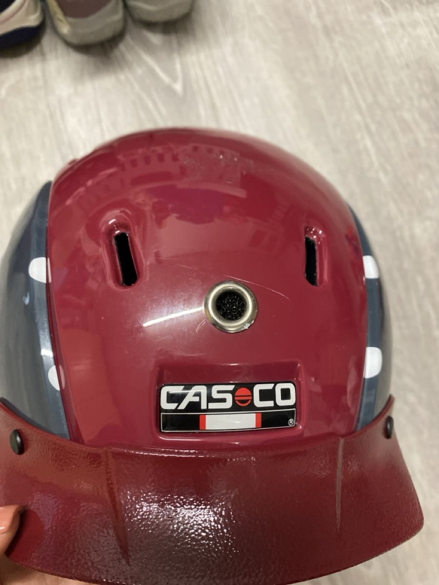 Casco Caschi: Casco Skihelm Kinderhelm Gr. 44-50cm rot-grau – Usato da Diegten venduto da streuli