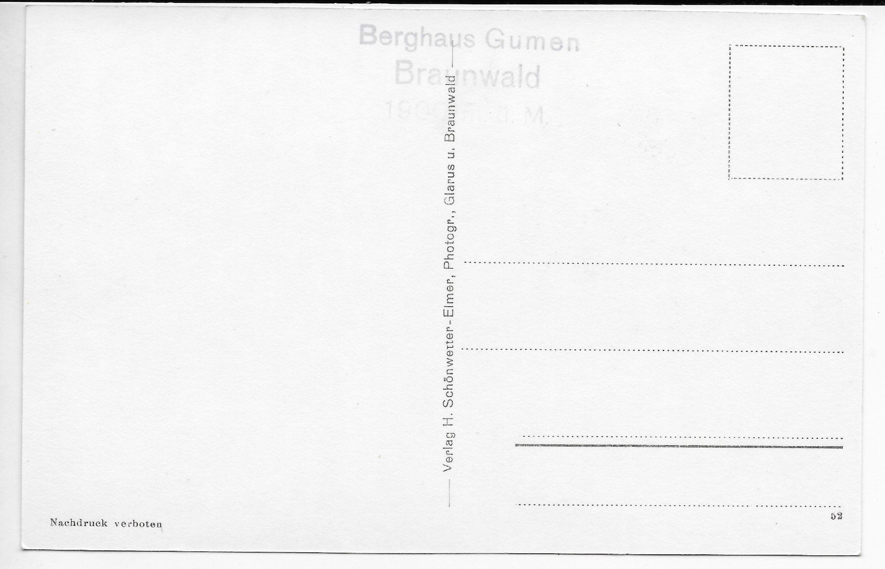 Cartoline postali: Braunwald, Blick vom Kneugrad – Usato da Hefenhofen venduto da Richsalz 1