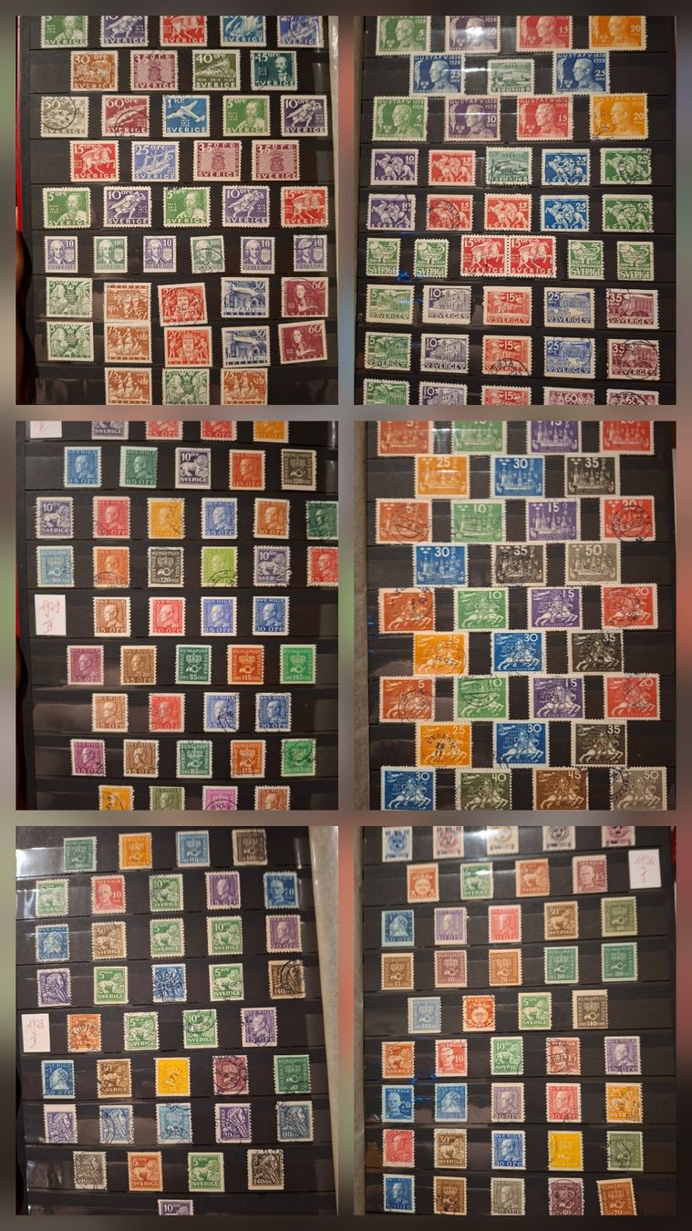Alle Briefmarken: Briefmarkensammlung Schweden  – Gebraucht aus Balgach von SIMEON27