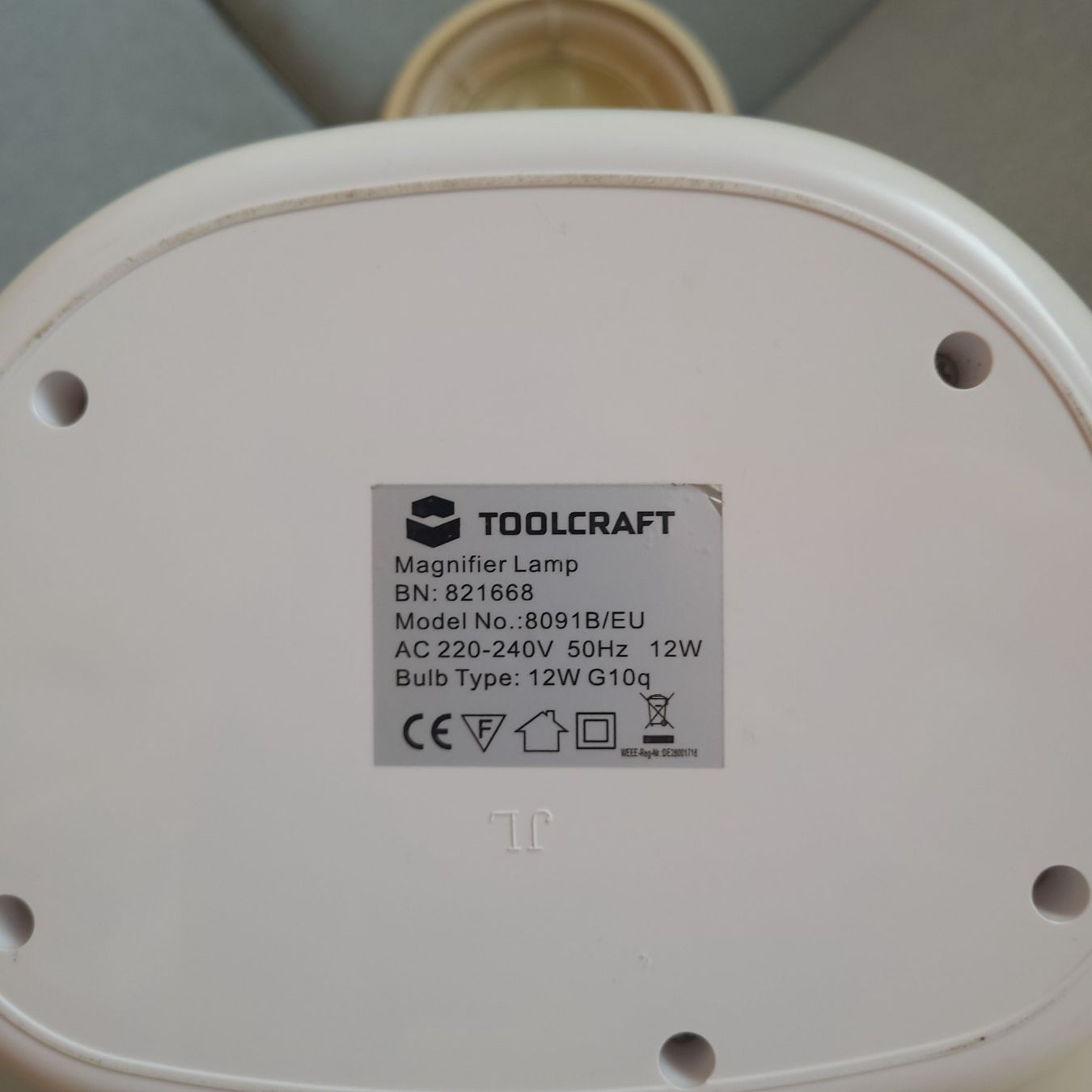 Lampen: " Toolcraft "  Arbeitslampe B901 mit Lupe und Ablage – Gebraucht aus Savièse von qm2710 4