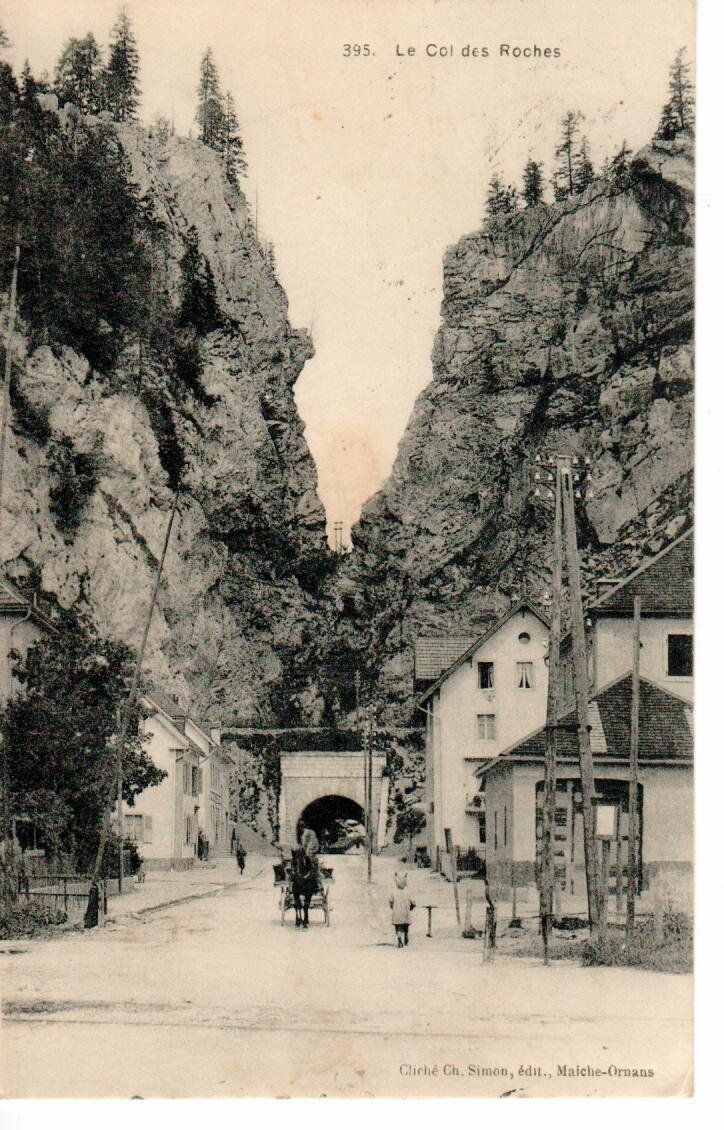 Cartoline postali: Le Col des Roches - Pferd und Wagen 1920 – Usato da Wolhusen venduto da Curver9