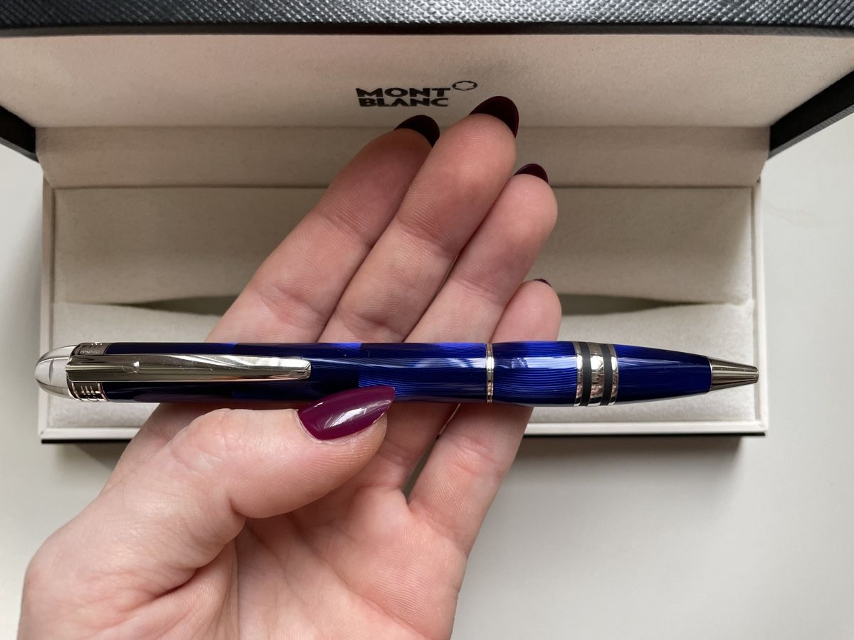 Montblanc Penna & Evidenziatori: Montblanc Starwalker Cool Blue Kugelschreiber – Usato da Biel/Bienne venduto da Kyoma 2