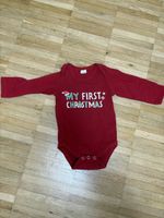 Roter Baby-Body "My First Christmas" Grösse 3-6 Monate
