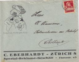 Illustr. Firmenbrief C. Eberhardt Zürich 1926