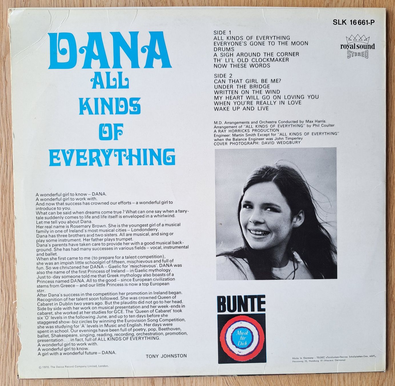 Dischi in vinile: Dana - All kinds of everything – Usato da Meggen venduto da Ricardokoch 1