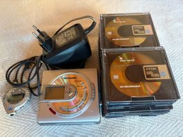 SHARP MINIDISC Player/Recorder + 18x leere MD's