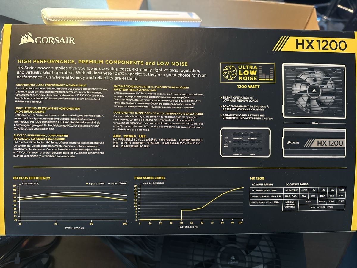 Corsair Componenti elettronici: Netzteile Corsair HX1200 – Usato da Dietikon venduto da lor_jn7j 6