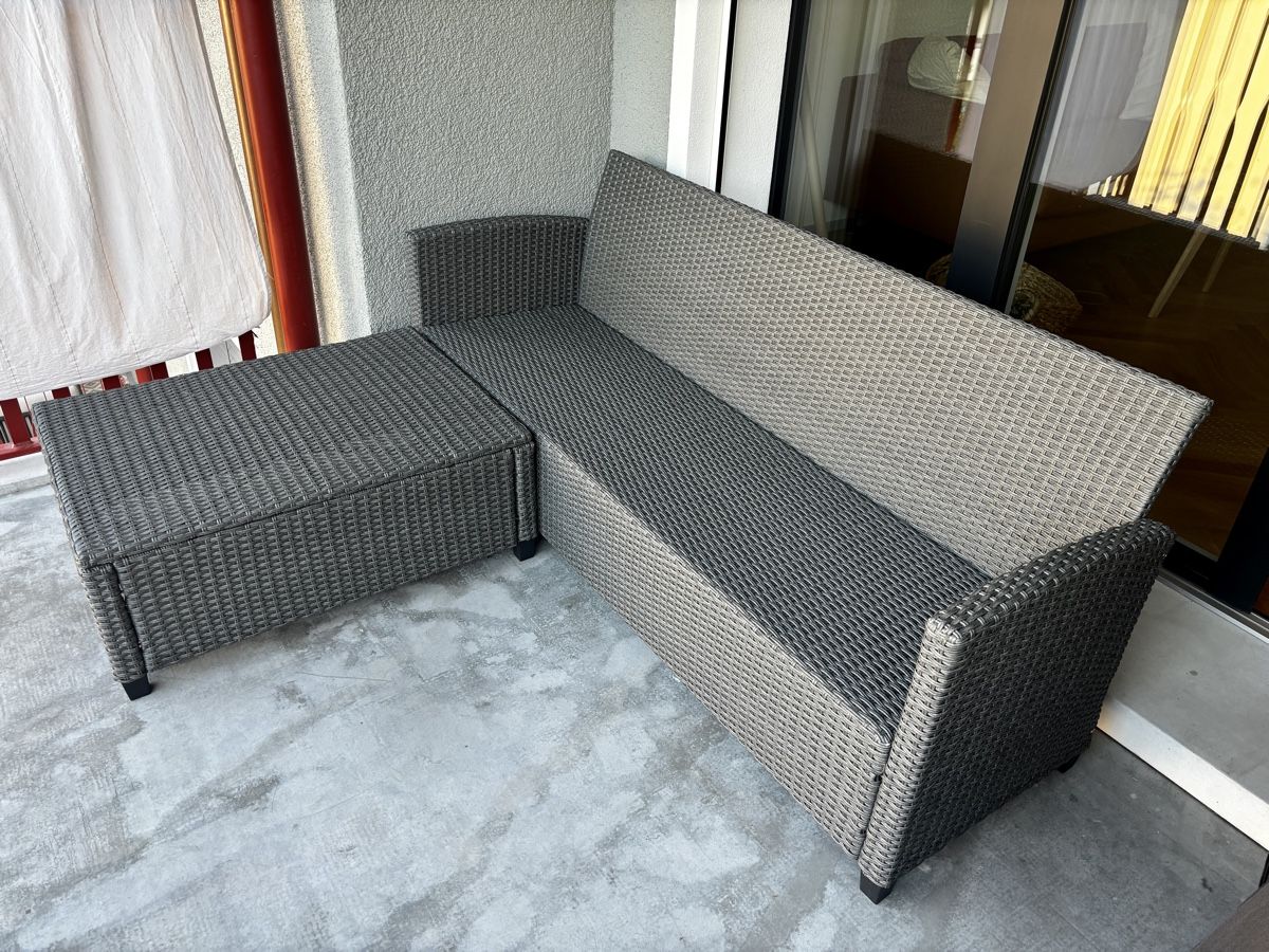 Divani: Gartensofa 3-Sitzer Anthrazit – Nuovo (secondo la descrizione) da Zürich venduto da Harrier12 1