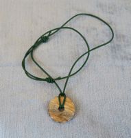Kette mit Anhänger donut Jaspis