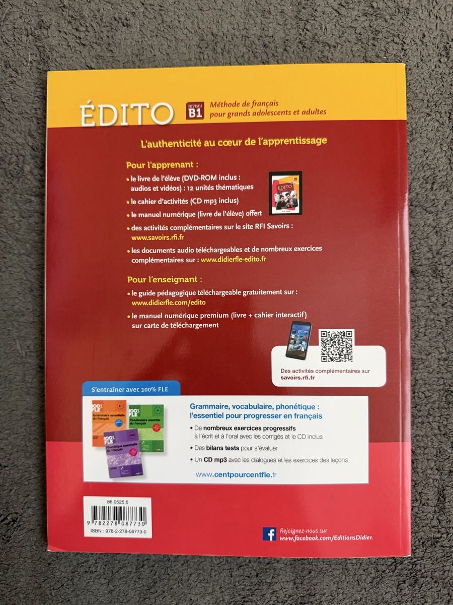 Libri: Edito méthode de français B1 - wie Neu – Nuovo (secondo la descrizione) da Zürich venduto da mrsuisse 1