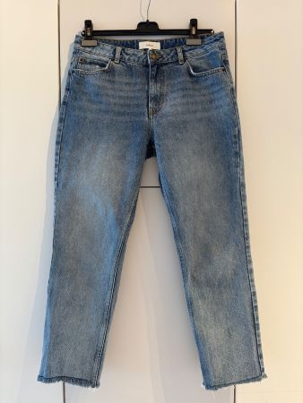ba&sh Cropped Jeans mit Fransen – Gr. 38