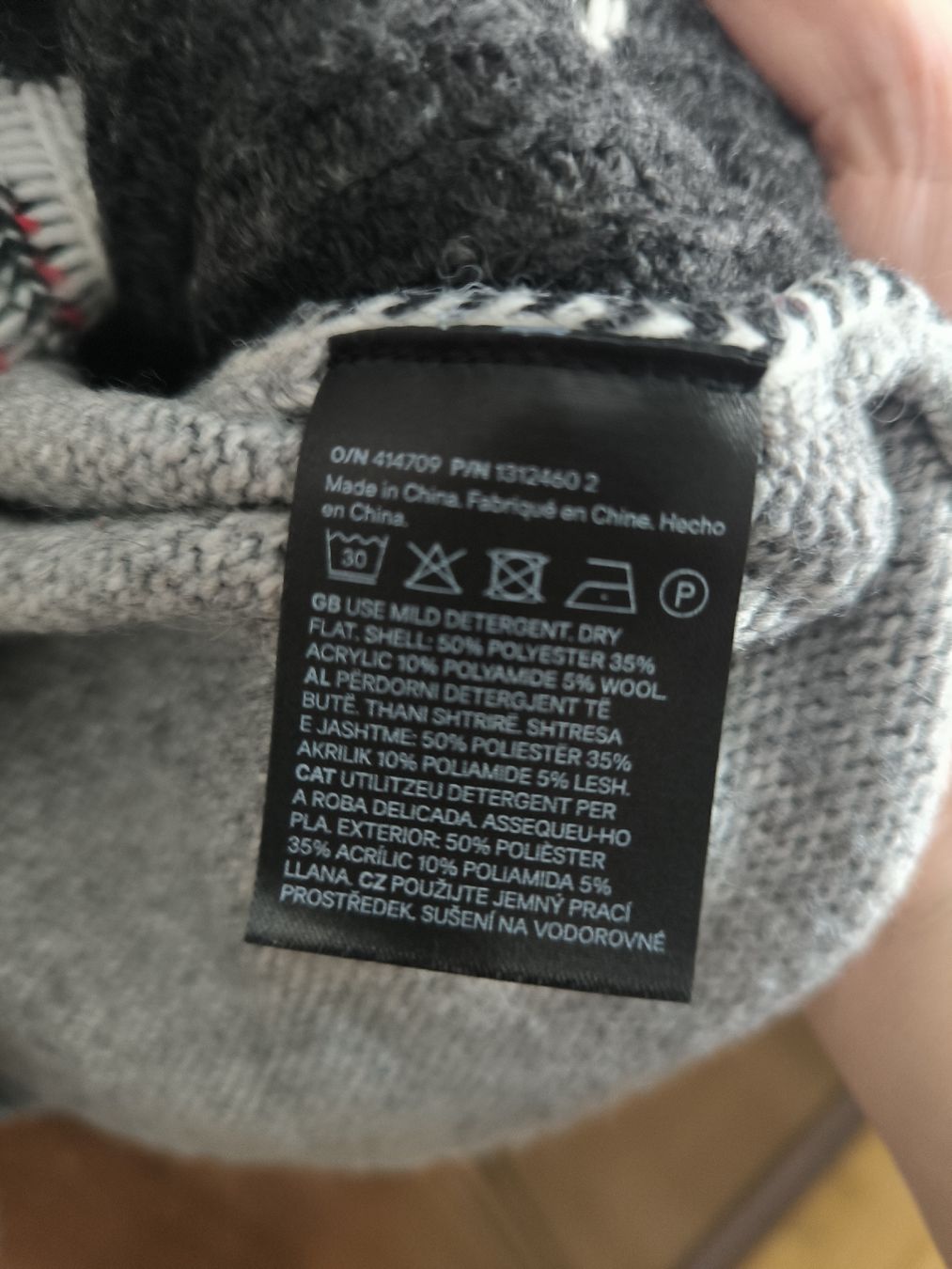 H&M Maglioni & Felpe: Rollkragen Pullover mit Motiv, XXL – Usato da Kloten venduto da Olivenbaum2017 3