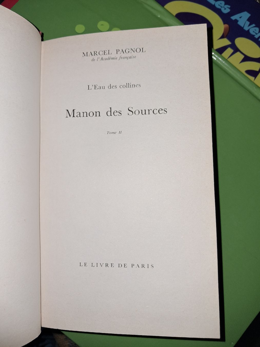 Libri: Manon des Sources de Marcel Pagnol – Usato da Le locle venduto da juliensaran