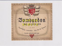 Etikette - Beaujolais "Bombardon" /bd