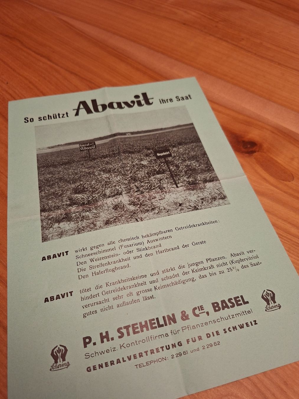 Dokumente: Abavit Proschüre 1940--50 P.H.Stehelin Basel – Gebraucht aus Ganterschwil von HeidiuPeter