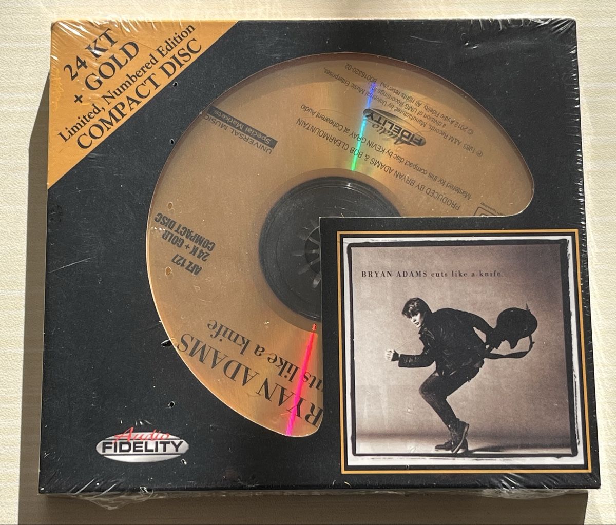 CDs: BRYAN ADAMS - CUTS LIKE A KNIFE - 24kt GOLD CD – Neu und originalverpackt aus Riehen von han_82q8