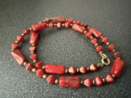 Vintage Halskette Rot