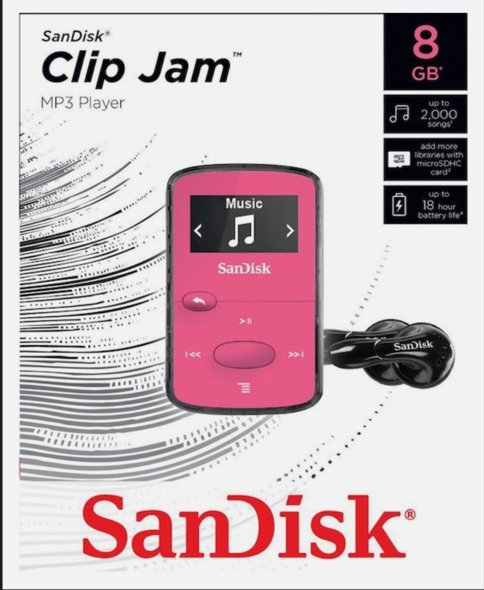 Sandisk Tragbarer Mediaplayer: SanDisk Clip James MP3 Player Pink – Neu und originalverpackt aus Winterthur von  2