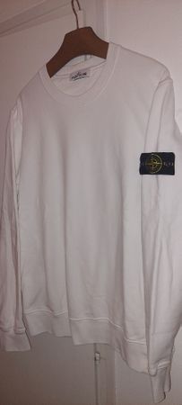 STONE ISLAND PULLOVER XL BLANC AVEC ÉTIQUETTE et CERTILOGO