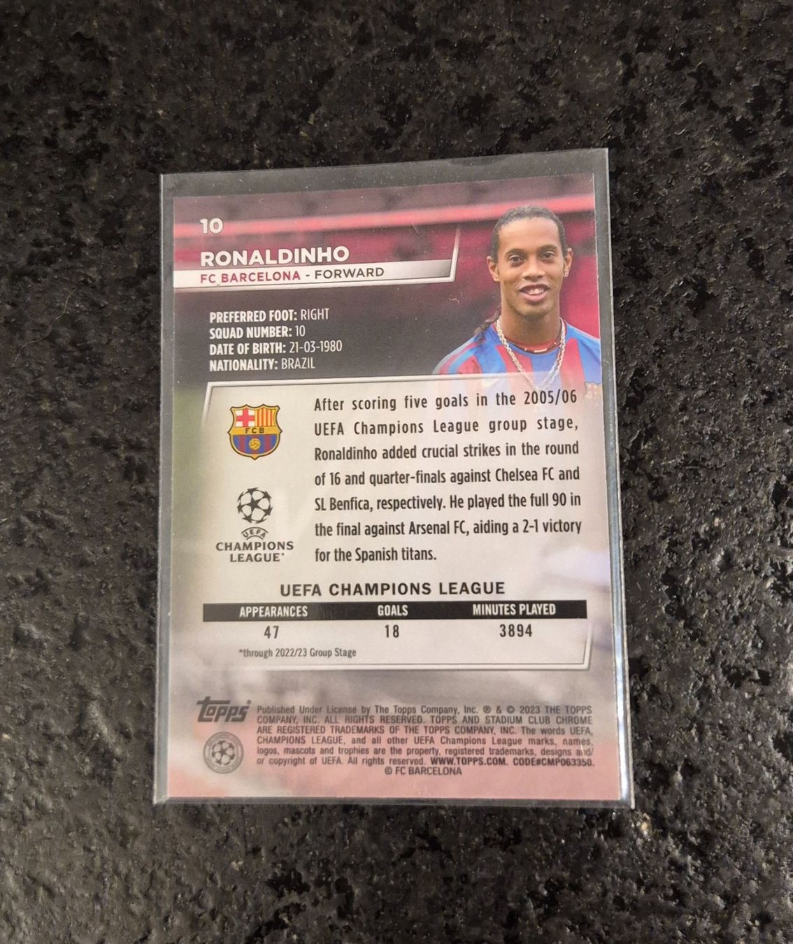 Topps Carte collezionabili: Ronaldinho - Barcelona - Topps – Nuovo (secondo la descrizione) da Burg AG venduto da Danoe 1