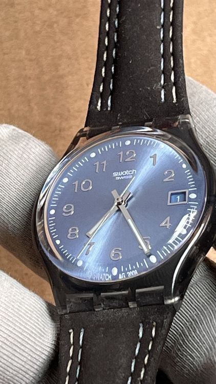 Swatch Montres: Swatch Gent Uhr, Lederarmband – D'occasion à Grenchen par chththl 5