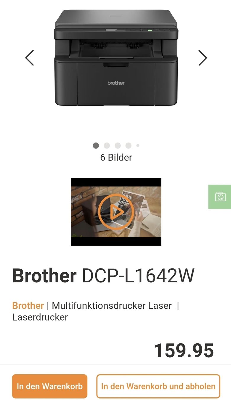 Brother Stampanti: Drucker Brother Neu – Nuovo (secondo la descrizione) da Alchenflüh venduto da Hady87 7