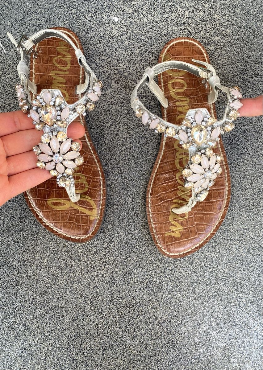 Sam Edelman Scarpe da donna: Sam Edelmann Sandalen mit Schmucksteinen, Gr. 37.5 – Usato da Zürich venduto da ann_smj8 2