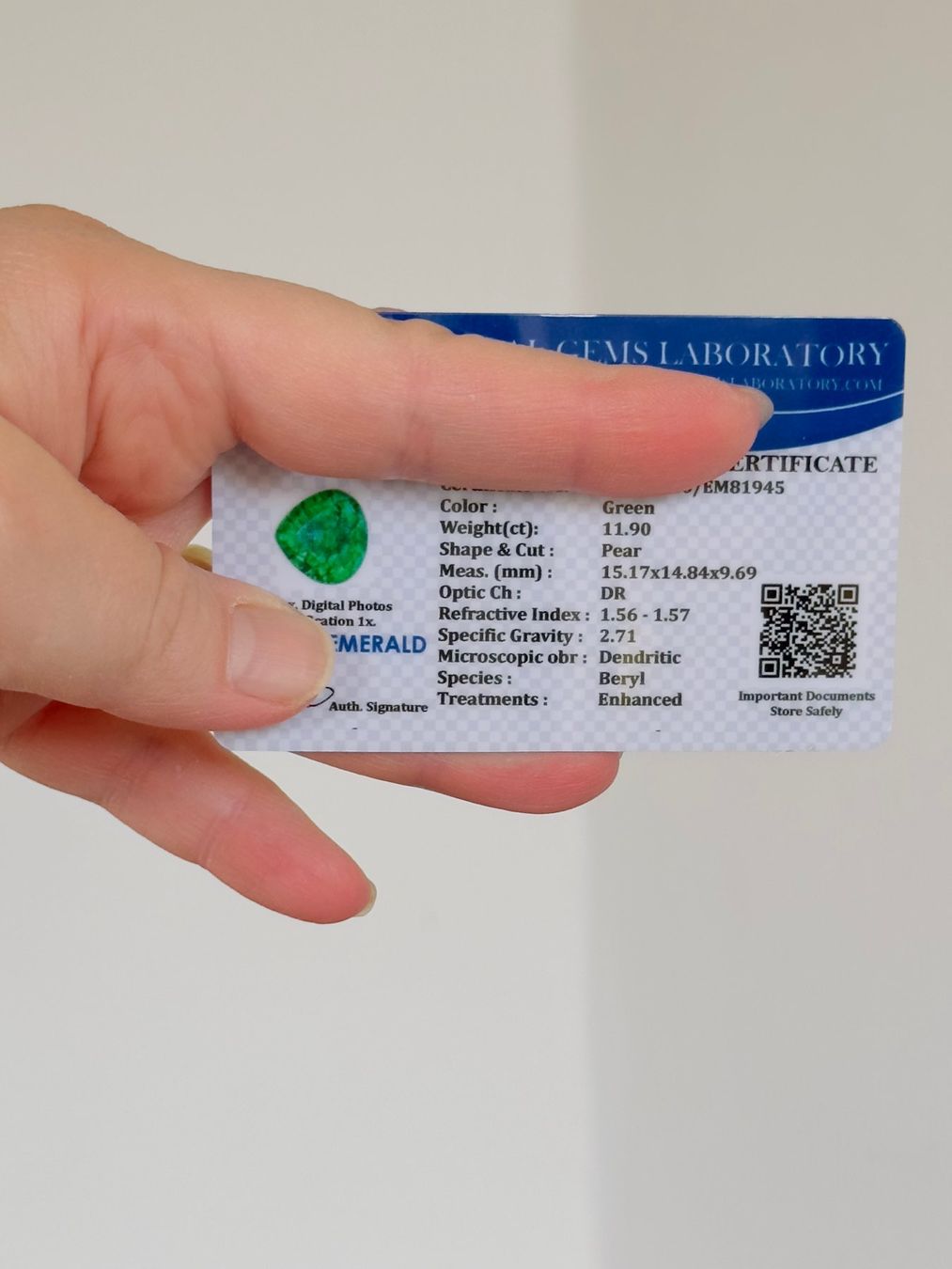 Pietre preziose: 11.90 Ct Certified Loose Gemstone – Nuovo e nell'imballaggio originale da Genève venduto da AWWA 3