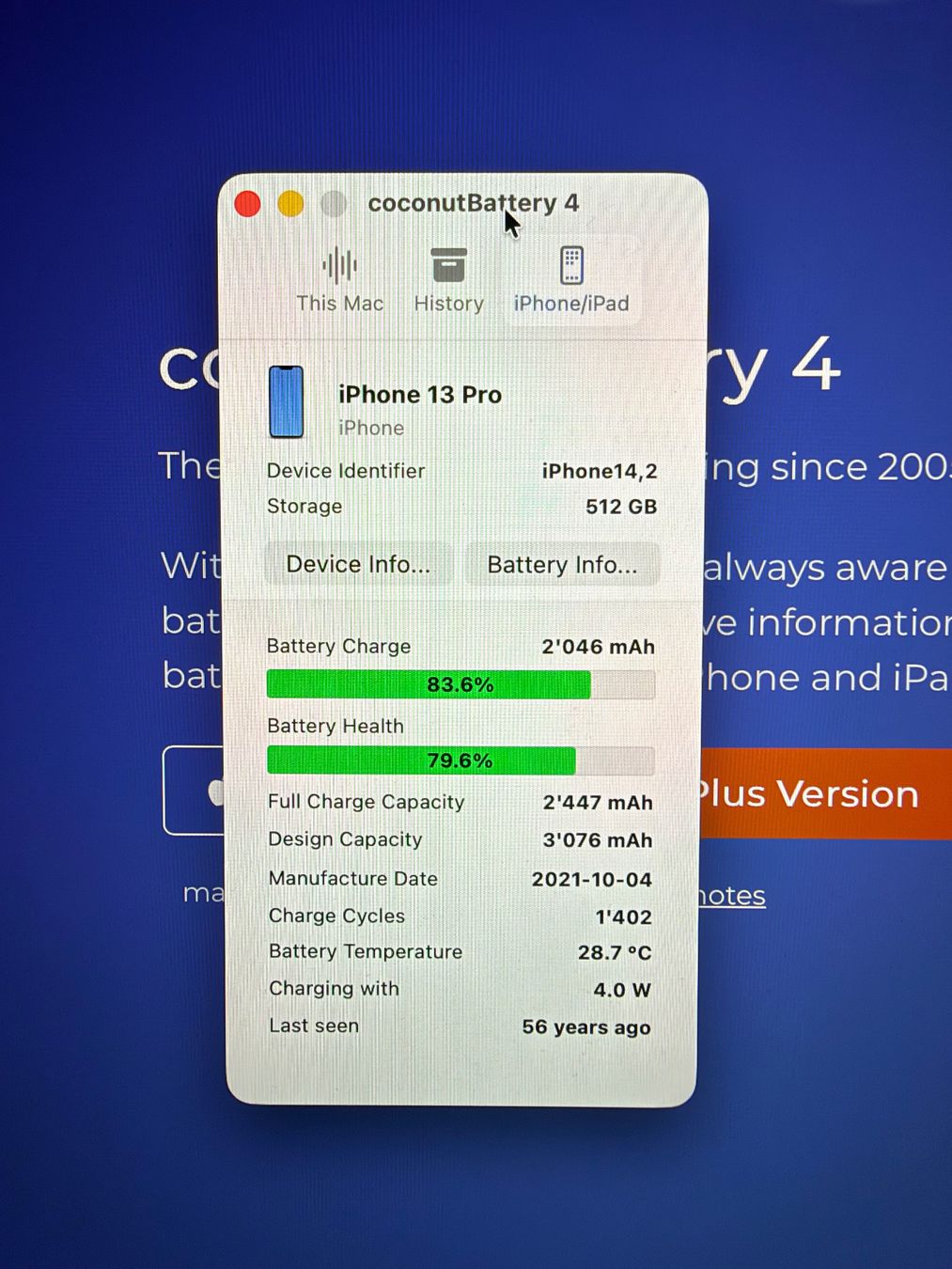 Apple Handys / Smartphones: Apple iPhone 13 Pro 512 GB Graphit  – Gebraucht aus Buchrain von bc_79 3