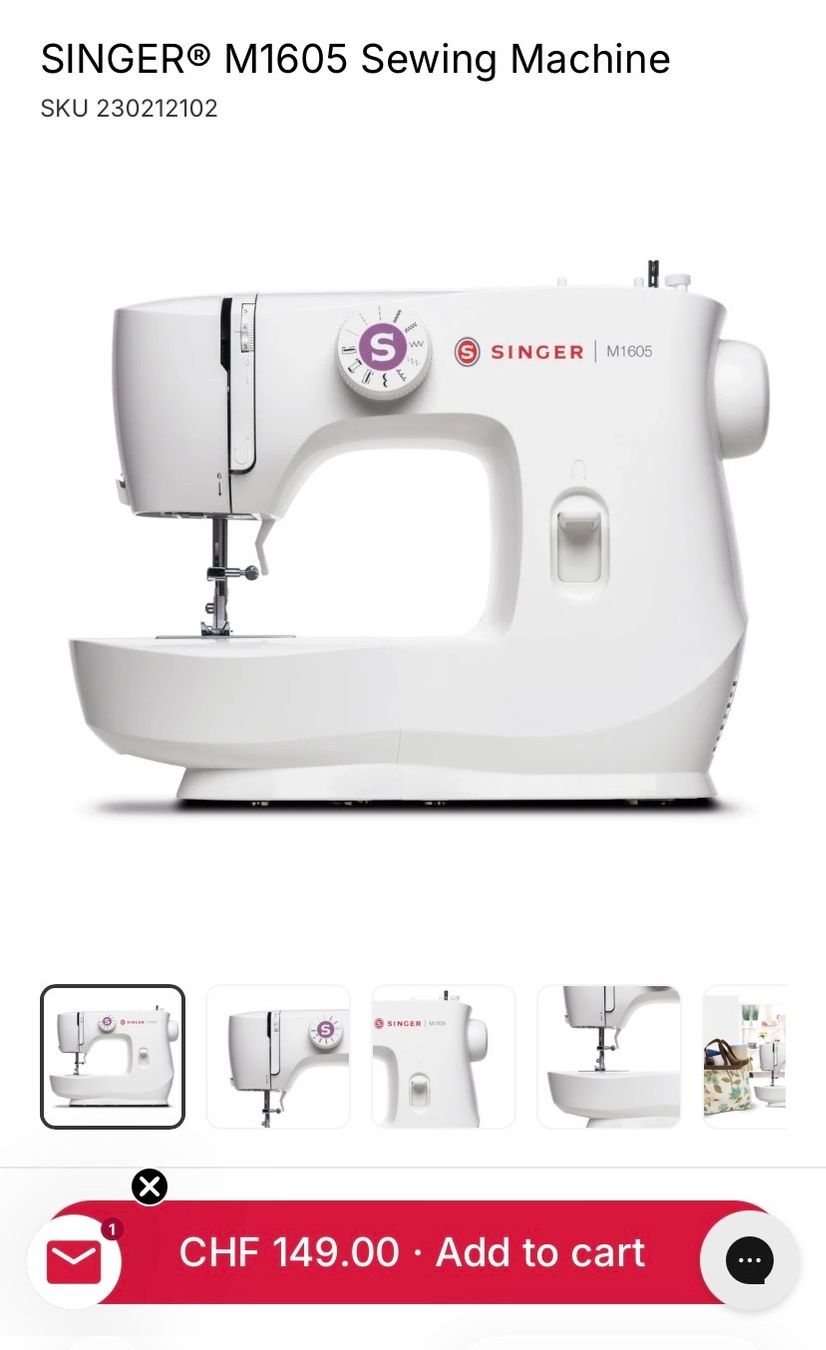Macchine da cucire: Machine à coudre Singer M1605 – Neuve – Nuovo e nell'imballaggio originale da Genève venduto da muj_2zmc 1