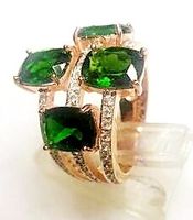 Ring Rosévergoldets Silber Grösse 54