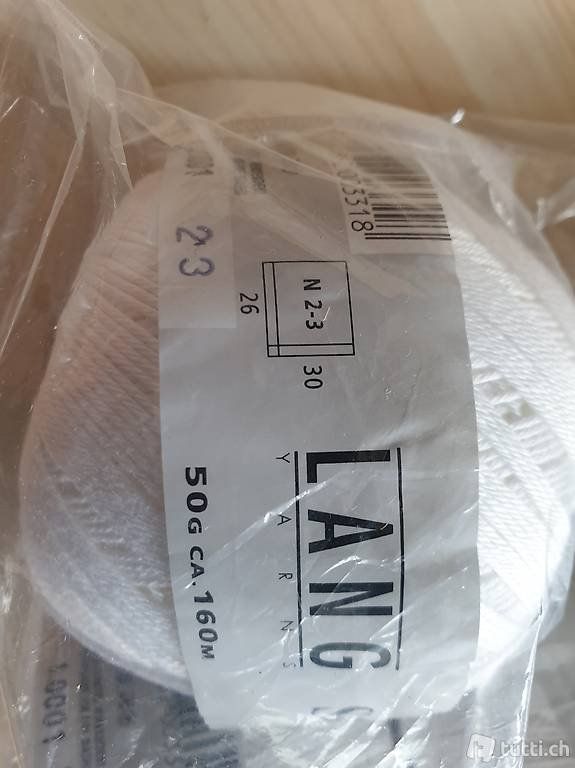 Lana: 6 knäuel Lang Schulgarn 10/4, Häckelgarn – Usato da Schönengrund venduto da lia_t65g 1