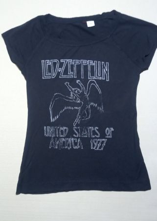 H&M Divided Led Zeppelin T-Shirt mit Logo XS