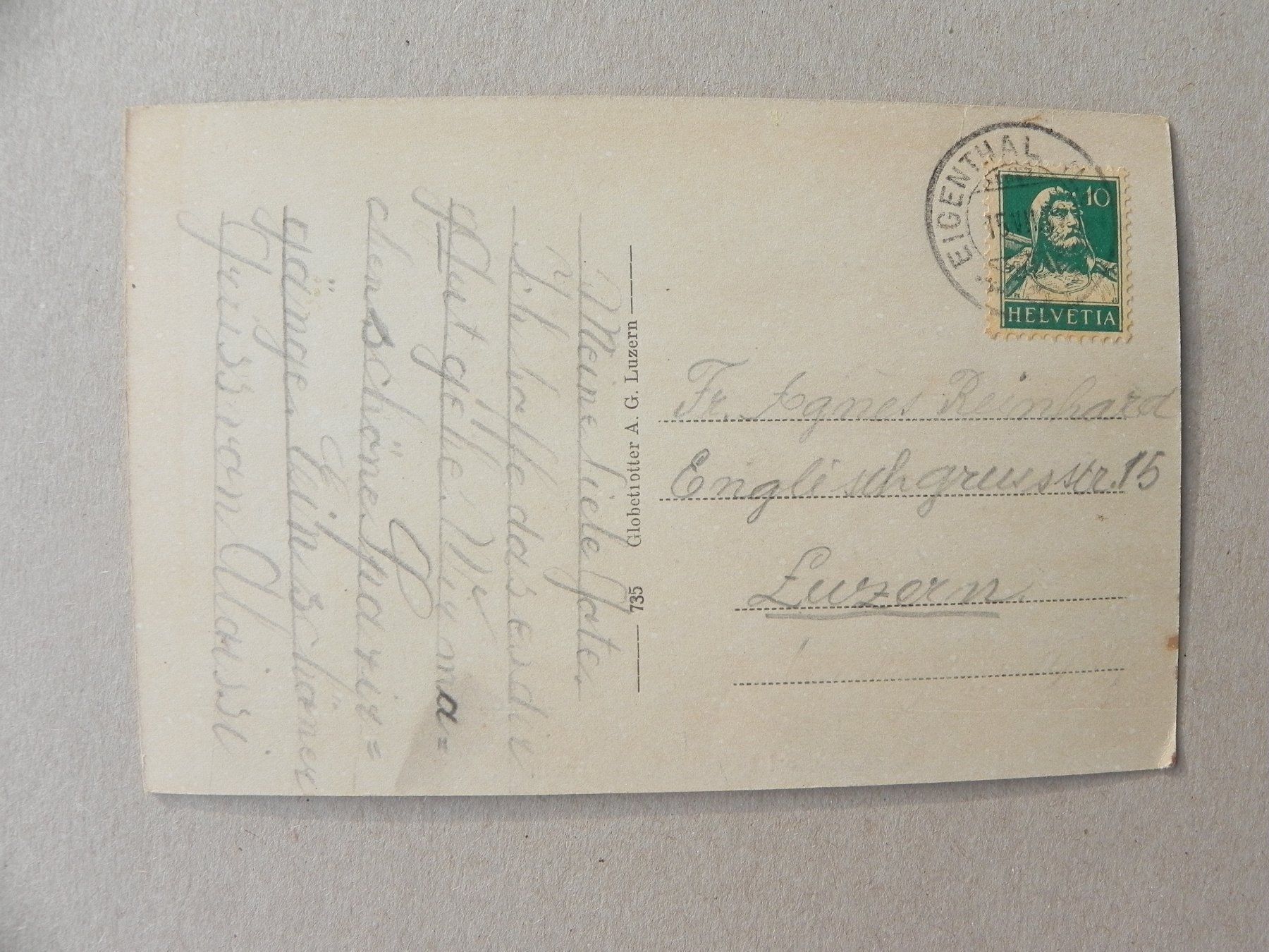 Ansichtskarten: Karte Ansichtskarte Eigenthal LU Luzern 1929 – Gebraucht aus Siebnen von krimsie 1