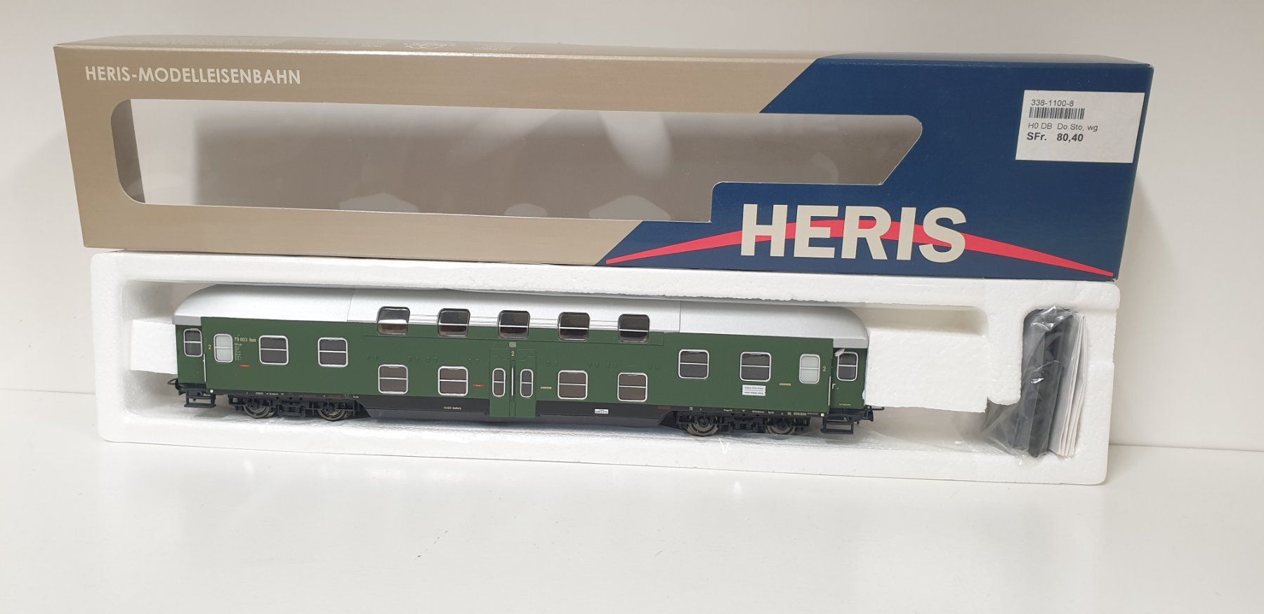 Modellini di ferrovie: Heris DB  Doppelstock  H0/DC – Nuovo (secondo la descrizione) da Neuenhof venduto da ludovicco