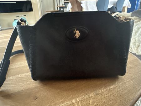 Schicke schwarze Ledertasche von US Polo Assn.