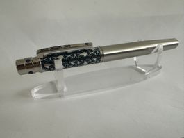 Rollerball mit Sternmuster silberfarben Neu