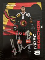 SC Bern Matchworn Autogrammkarte Marc Marchon Saison 2025/26