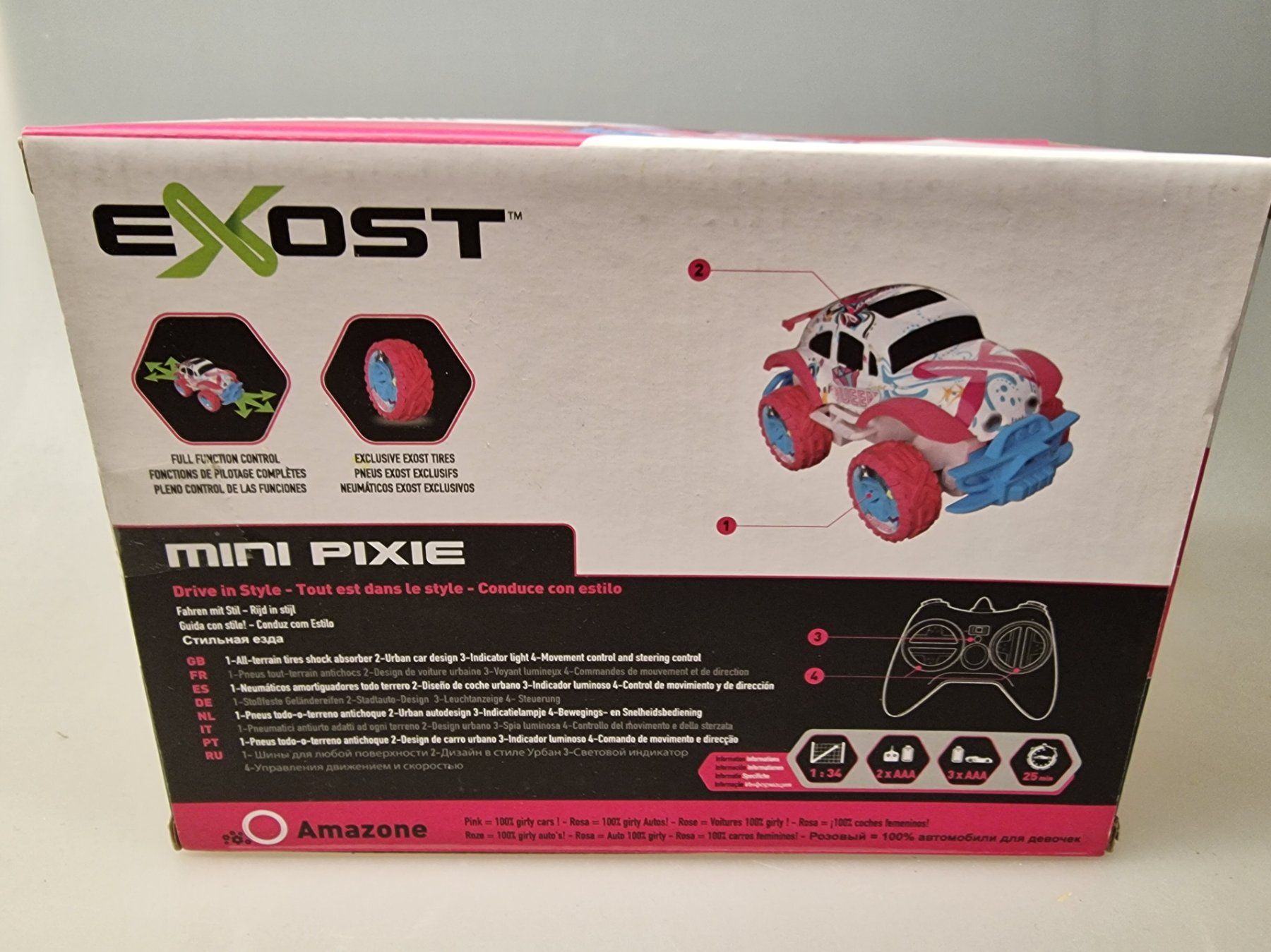 Giocattoli: EXOST Mini Pixie RC Rennauto Pink Weiss Neu – Nuovo e nell'imballaggio originale da Oberuzwil venduto da aseinkaufswelt 1