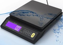 Digitale Küchenwaage 10kg/1g wiederaufladbar LCD Edelstahl