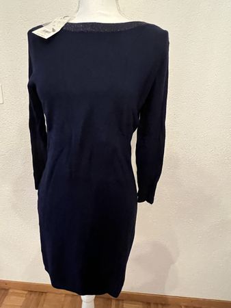 OVS Strickkleid, Grösse 38, Dunkelblau, Neu mit Etikett
