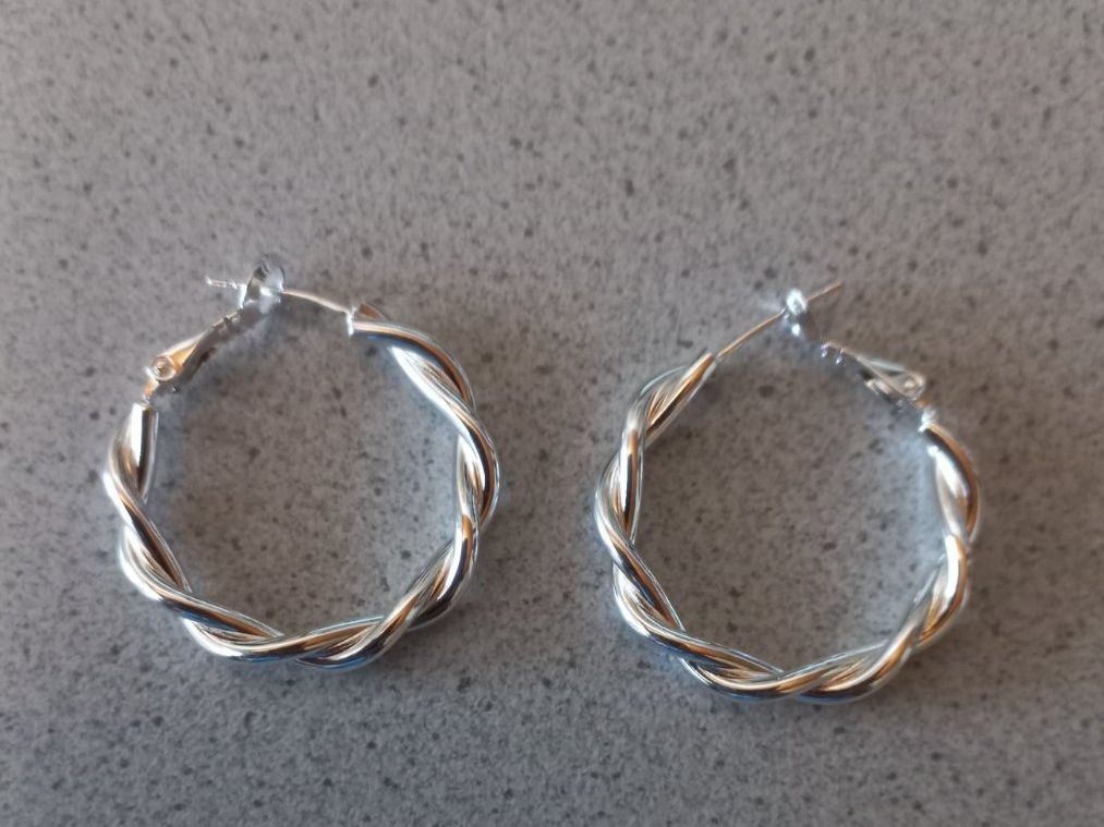 Ohrringe & -stecker: 2 Creolen Silber 925 Ohrhänger 4g Stk – Neu und originalverpackt aus Winistorf von acreativ4 1