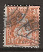 CH048 - Helvetia assise no 48 obl.