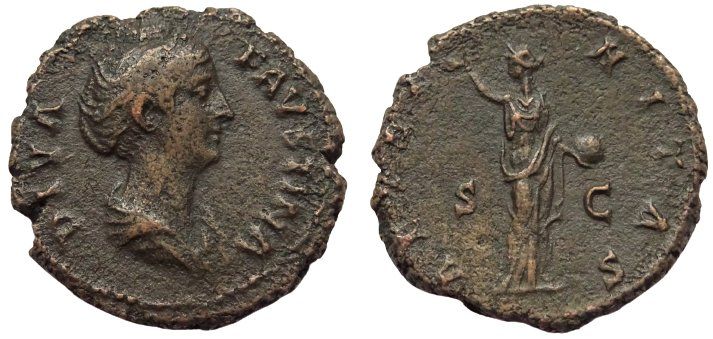 Tutti le monete: DIVA FAUSTINA bronze As – Usato da La Sarraz venduto da classicworldcoins