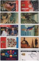 10 seltene Telefonkarten von KROATIEN